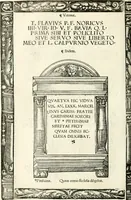 An illustration from Inscriptiones sacrosanctae vetvstatis : non illae qvidem romanae, sed totivs fere orbis svmmo stvdio ac maximis impensis Terra Mariqs conquisitæ feliciter incipiunt (1534)
