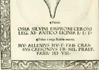 Picture 213 of 327 from Inscriptiones sacrosanctae vetvstatis : non illae qvidem romanae, sed totivs fere orbis svmmo stvdio ac maximis impensis Terra Mariqs conquisitæ feliciter incipiunt (1534), leaf 379
