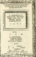 Picture 294 of 327 from Inscriptiones sacrosanctae vetvstatis : non illae qvidem romanae, sed totivs fere orbis svmmo stvdio ac maximis impensis Terra Mariqs conquisitæ feliciter incipiunt (1534), leaf 525