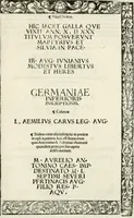 An illustration from Inscriptiones sacrosanctae vetvstatis : non illae qvidem romanae, sed totivs fere orbis svmmo stvdio ac maximis impensis Terra Mariqs conquisitæ feliciter incipiunt (1534)