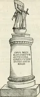 An illustration from Inscriptiones sacrosanctae vetvstatis : non illae qvidem romanae, sed totivs fere orbis svmmo stvdio ac maximis impensis Terra Mariqs conquisitæ feliciter incipiunt (1534)