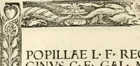An illustration from Inscriptiones sacrosanctae vetvstatis : non illae qvidem romanae, sed totivs fere orbis svmmo stvdio ac maximis impensis Terra Mariqs conquisitæ feliciter incipiunt (1534)