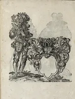 Picture 16 of 30 from Insignia sacrae caesareae maiestatis, principvm electorvm, ac aliqvot illvstrissimarvm, illvstrium, nobilium, & aliarum familiarum, formis artificiosissimis expressa : addito cuiq[ue] peculiari symbolo, & carmine octasticho, quibus cum ipsum insigne tum symbolum ingeniosè, ac sine vlla arrogantia vel mordacitate, liberaliter explicantur : his adiecta svnt totidem vacva (vti appellant) scuta, vt alij quoq[ue], quib. hoc institutum placebit, suae etiam gentis imagines penicillo adijcere possint .. (1579), leaf 226
