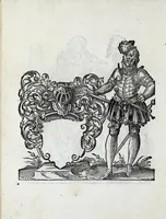 Picture 20 of 30 from Insignia sacrae caesareae maiestatis, principvm electorvm, ac aliqvot illvstrissimarvm, illvstrium, nobilium, & aliarum familiarum, formis artificiosissimis expressa : addito cuiq[ue] peculiari symbolo, & carmine octasticho, quibus cum ipsum insigne tum symbolum ingeniosè, ac sine vlla arrogantia vel mordacitate, liberaliter explicantur : his adiecta svnt totidem vacva (vti appellant) scuta, vt alij quoq[ue], quib. hoc institutum placebit, suae etiam gentis imagines penicillo adijcere possint .. (1579), leaf 240