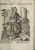 Picture 2 of 30 from Insignia sacrae caesareae maiestatis, principvm electorvm, ac aliqvot illvstrissimarvm, illvstrium, nobilium, & aliarum familiarum, formis artificiosissimis expressa : addito cuiq[ue] peculiari symbolo, & carmine octasticho, quibus cum ipsum insigne tum symbolum ingeniosè, ac sine vlla arrogantia vel mordacitate, liberaliter explicantur : his adiecta svnt totidem vacva (vti appellant) scuta, vt alij quoq[ue], quib. hoc institutum placebit, suae etiam gentis imagines penicillo adijcere possint .. (1579), leaf 53