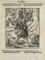 Picture 3 of 30 from Insignia sacrae caesareae maiestatis, principvm electorvm, ac aliqvot illvstrissimarvm, illvstrium, nobilium, & aliarum familiarum, formis artificiosissimis expressa : addito cuiq[ue] peculiari symbolo, & carmine octasticho, quibus cum ipsum insigne tum symbolum ingeniosè, ac sine vlla arrogantia vel mordacitate, liberaliter explicantur : his adiecta svnt totidem vacva (vti appellant) scuta, vt alij quoq[ue], quib. hoc institutum placebit, suae etiam gentis imagines penicillo adijcere possint .. (1579), leaf 57