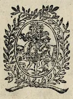An illustration from Instance de la reunion en l'Eglise catholique apostolique & romaine. Contenant les causes, raisons & moyens de se reúnir: tant d'une part que d'autre. (1597)