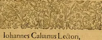 An illustration from Institutio christianae religionis .. (1592)