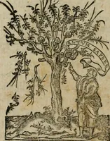 An illustration from Institutiones linguae Syriacae, Assyriacae atque Thalmudicae, vnà cum AEthiopicae atque Arabicae collatione. Addita est ad calcem, Noui Testamenti multorum locorum historica enarratio (1554)