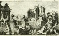 An illustration from Instituzione pratica dell' architettura civile per la decorazione de' pubblici, e privati edifici : preceduta da un articolo di geometria in pratica ad uso delli disegnatori ed artifici (1766)
