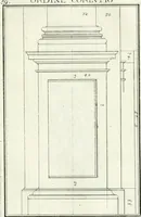 An illustration from Instituzione pratica dell' architettura civile per la decorazione de' pubblici, e privati edifici : preceduta da un articolo di geometria in pratica ad uso delli disegnatori ed artifici (1766)
