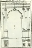 An illustration from Instituzione pratica dell' architettura civile per la decorazione de' pubblici, e privati edifici : preceduta da un articolo di geometria in pratica ad uso delli disegnatori ed artifici (1766)