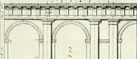 An illustration from Instituzione pratica dell' architettura civile per la decorazione de' pubblici, e privati edifici : preceduta da un articolo di geometria in pratica ad uso delli disegnatori ed artifici (1766)