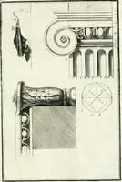 An illustration from Instituzione pratica dell' architettura civile per la decorazione de' pubblici, e privati edifici : preceduta da un articolo di geometria in pratica ad uso delli disegnatori ed artifici (1766)