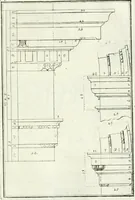 An illustration from Instituzione pratica dell' architettura civile per la decorazione de' pubblici, e privati edifici : preceduta da un articolo di geometria in pratica ad uso delli disegnatori ed artifici (1766)