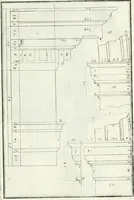 An illustration from Instituzione pratica dell' architettura civile per la decorazione de' pubblici, e privati edifici : preceduta da un articolo di geometria in pratica ad uso delli disegnatori ed artifici (1766)