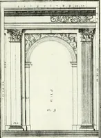 Picture 110 of 175 from Instituzione pratica dell' architettura civile per la decorazione de' pubblici, e privati edifici : preceduta da un articolo di geometria in pratica ad uso delli disegnatori ed artifici (1766), leaf 208