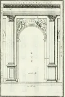 Picture 111 of 175 from Instituzione pratica dell' architettura civile per la decorazione de' pubblici, e privati edifici : preceduta da un articolo di geometria in pratica ad uso delli disegnatori ed artifici (1766), leaf 210