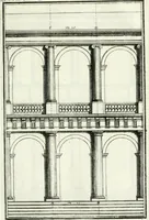 Picture 128 of 175 from Instituzione pratica dell' architettura civile per la decorazione de' pubblici, e privati edifici : preceduta da un articolo di geometria in pratica ad uso delli disegnatori ed artifici (1766), leaf 242