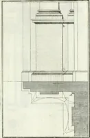 An illustration from Instituzione pratica dell' architettura civile per la decorazione de' pubblici, e privati edifici : preceduta da un articolo di geometria in pratica ad uso delli disegnatori ed artifici (1766)