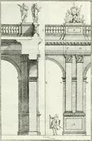 An illustration from Instituzione pratica dell' architettura civile per la decorazione de' pubblici, e privati edifici : preceduta da un articolo di geometria in pratica ad uso delli disegnatori ed artifici (1766)