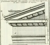 Picture 147 of 175 from Instituzione pratica dell' architettura civile per la decorazione de' pubblici, e privati edifici : preceduta da un articolo di geometria in pratica ad uso delli disegnatori ed artifici (1766), leaf 276