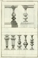 An illustration from Instituzione pratica dell' architettura civile per la decorazione de' pubblici, e privati edifici : preceduta da un articolo di geometria in pratica ad uso delli disegnatori ed artifici (1766)