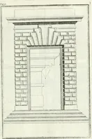 An illustration from Instituzione pratica dell' architettura civile per la decorazione de' pubblici, e privati edifici : preceduta da un articolo di geometria in pratica ad uso delli disegnatori ed artifici (1766)