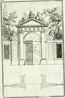 Picture 164 of 175 from Instituzione pratica dell' architettura civile per la decorazione de' pubblici, e privati edifici : preceduta da un articolo di geometria in pratica ad uso delli disegnatori ed artifici (1766), leaf 310