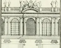 An illustration from Instituzione pratica dell' architettura civile per la decorazione de' pubblici, e privati edifici : preceduta da un articolo di geometria in pratica ad uso delli disegnatori ed artifici (1766)