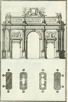 Picture 169 of 175 from Instituzione pratica dell' architettura civile per la decorazione de' pubblici, e privati edifici : preceduta da un articolo di geometria in pratica ad uso delli disegnatori ed artifici (1766), leaf 318