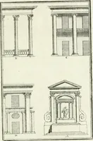 An illustration from Instituzione pratica dell' architettura civile per la decorazione de' pubblici, e privati edifici : preceduta da un articolo di geometria in pratica ad uso delli disegnatori ed artifici (1766)
