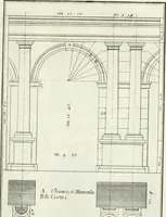 Picture 22 of 175 from Instituzione pratica dell' architettura civile per la decorazione de' pubblici, e privati edifici : preceduta da un articolo di geometria in pratica ad uso delli disegnatori ed artifici (1766), leaf 42