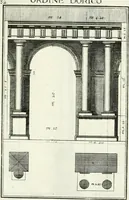 Picture 37 of 175 from Instituzione pratica dell' architettura civile per la decorazione de' pubblici, e privati edifici : preceduta da un articolo di geometria in pratica ad uso delli disegnatori ed artifici (1766), leaf 70