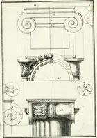 An illustration from Instituzione pratica dell' architettura civile per la decorazione de' pubblici, e privati edifici : preceduta da un articolo di geometria in pratica ad uso delli disegnatori ed artifici (1766)