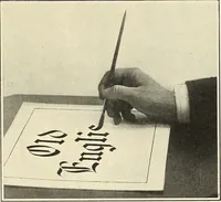 Picture 12 of 34 from Instructions on modern show writing; practical instructions on show card writing with the brush and pen--covering all the modern methods in the elementary rudiments of this art (1913), leaf 29