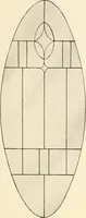 An illustration from International art glass catalogue : art and beveled glass in all its branches : church, memorial, society and domestic windows, Art Nouveau, prism, mitre beveled plate, leaded bevel, etc. (1914)