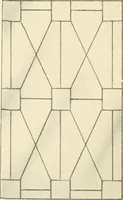 An illustration from International art glass catalogue : art and beveled glass in all its branches : church, memorial, society and domestic windows, Art Nouveau, prism, mitre beveled plate, leaded bevel, etc. (1914)