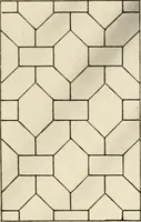 An illustration from International art glass catalogue : art and beveled glass in all its branches : church, memorial, society and domestic windows, Art Nouveau, prism, mitre beveled plate, leaded bevel, etc. (1914)