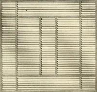 An illustration from International art glass catalogue : art and beveled glass in all its branches : church, memorial, society and domestic windows, Art Nouveau, prism, mitre beveled plate, leaded bevel, etc. (1914)