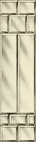 An illustration from International art glass catalogue : art and beveled glass in all its branches : church, memorial, society and domestic windows, Art Nouveau, prism, mitre beveled plate, leaded bevel, etc. (1914)
