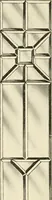 An illustration from International art glass catalogue : art and beveled glass in all its branches : church, memorial, society and domestic windows, Art Nouveau, prism, mitre beveled plate, leaded bevel, etc. (1914)