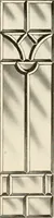 An illustration from International art glass catalogue : art and beveled glass in all its branches : church, memorial, society and domestic windows, Art Nouveau, prism, mitre beveled plate, leaded bevel, etc. (1914)