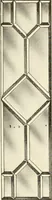 An illustration from International art glass catalogue : art and beveled glass in all its branches : church, memorial, society and domestic windows, Art Nouveau, prism, mitre beveled plate, leaded bevel, etc. (1914)