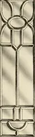 An illustration from International art glass catalogue : art and beveled glass in all its branches : church, memorial, society and domestic windows, Art Nouveau, prism, mitre beveled plate, leaded bevel, etc. (1914)