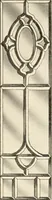An illustration from International art glass catalogue : art and beveled glass in all its branches : church, memorial, society and domestic windows, Art Nouveau, prism, mitre beveled plate, leaded bevel, etc. (1914)