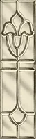 An illustration from International art glass catalogue : art and beveled glass in all its branches : church, memorial, society and domestic windows, Art Nouveau, prism, mitre beveled plate, leaded bevel, etc. (1914)
