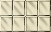 An illustration from International art glass catalogue : art and beveled glass in all its branches : church, memorial, society and domestic windows, Art Nouveau, prism, mitre beveled plate, leaded bevel, etc. (1914)