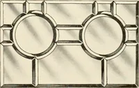 An illustration from International art glass catalogue : art and beveled glass in all its branches : church, memorial, society and domestic windows, Art Nouveau, prism, mitre beveled plate, leaded bevel, etc. (1914)