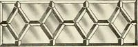 An illustration from International art glass catalogue : art and beveled glass in all its branches : church, memorial, society and domestic windows, Art Nouveau, prism, mitre beveled plate, leaded bevel, etc. (1914)